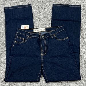 Chevignon Blue Jeans Women’s 16 NWT $199 Straight Wide Leg Western Cowgirl